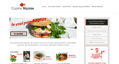 Desktop Screenshot of cuisinenicoise.fr